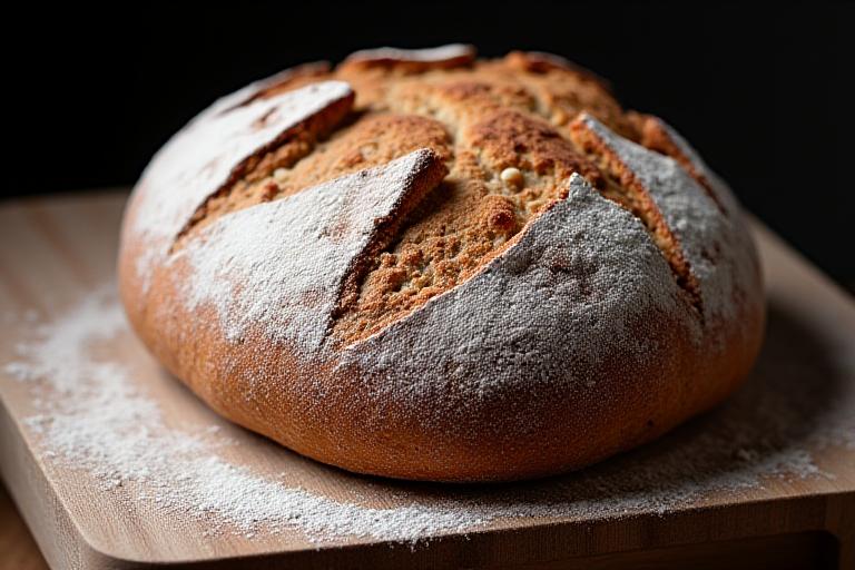Pane casareccio romano con crosta scura
